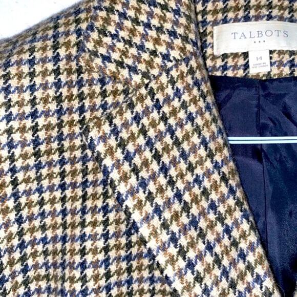 Talbots Multi-Color Houndstooth Blazer - Picture 8 of 12